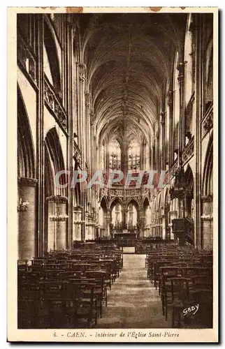 Cartes postales Caen Interieur De L&#39Eglise Saint Pierre