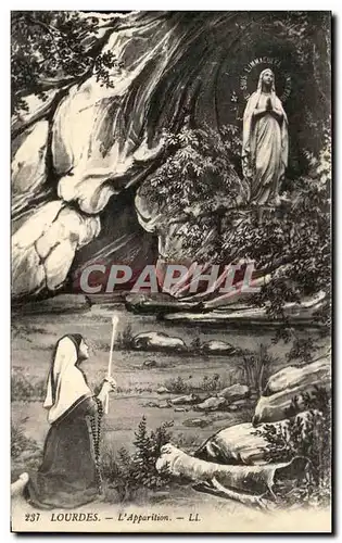 Cartes postales Lourdes L&#39Apparition