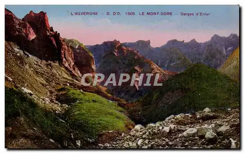 Cartes postales L&#39Auvergne Le Mont Dore Gorges d&#39Enter