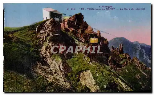 Cartes postales L&#39Auvergne Teleferique Du sancy La gare du sommet