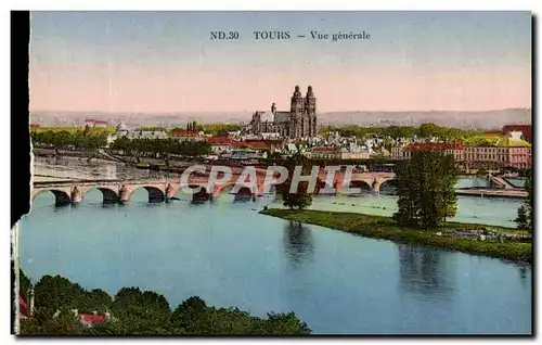 Cartes postales Tours Vue Generale