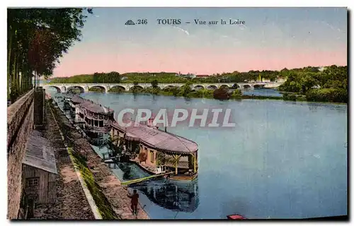 Cartes postales Tours Vue Sur la Loire