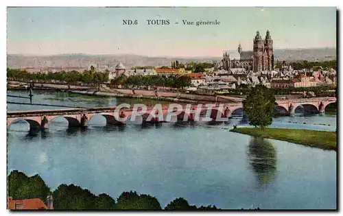 Cartes postales Tours Vue generale