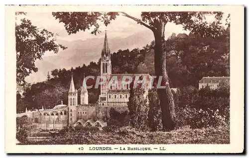 Cartes postales Lourdes La Basilique