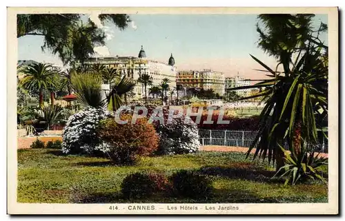 Ansichtskarte AK Cannes Les Hotels Les Jardins