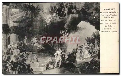 Cartes postales Chambery Le Rideau du Theatre Descente d&#39Orphee aux Enfers