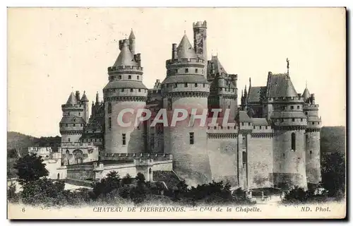 Ansichtskarte AK Chateau De Pierrefonds Cote De la Chapelle