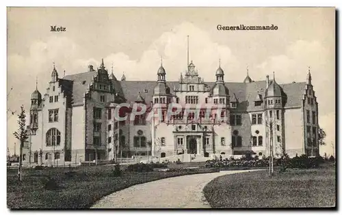 Cartes postales Metz Generalkommando