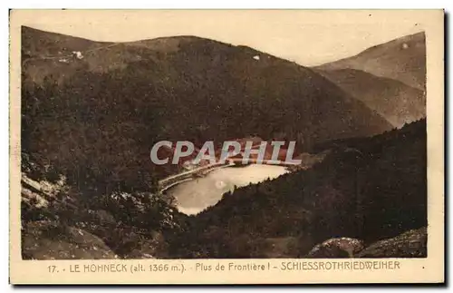 Cartes postales Le Hohneck Plus de Frontiere Schiessrothriedweiher