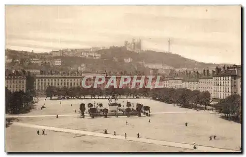 Ansichtskarte AK Lyon Ensemble De La Place Bellecour