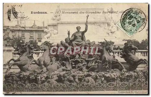 Cartes postales Bordeaux Monument Des Girondins