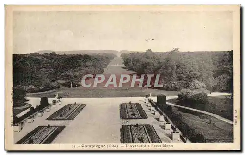 Cartes postales Compiegne L&#39avenue Des Beaux Monts