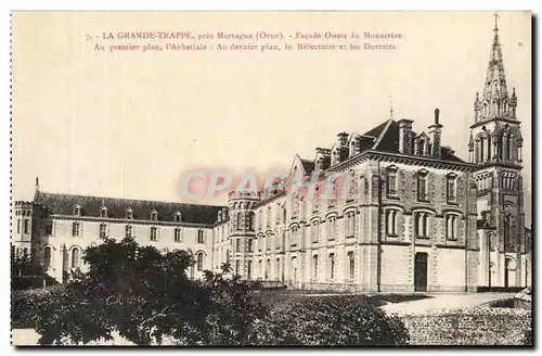 Cartes postales La Grande Trappe Pres Mortagne Facade Ouest Du Monastere