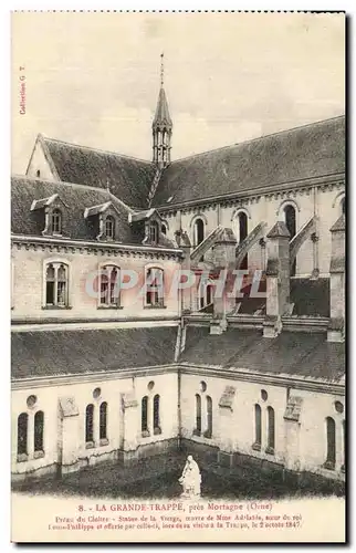Cartes postales La Grande Trappe Pres Mortague Preau Du Cloitre Statue De La Vierge