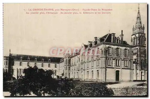Cartes postales La Grande Trappe Pres Mortagne Facade Ouest Du Monastere
