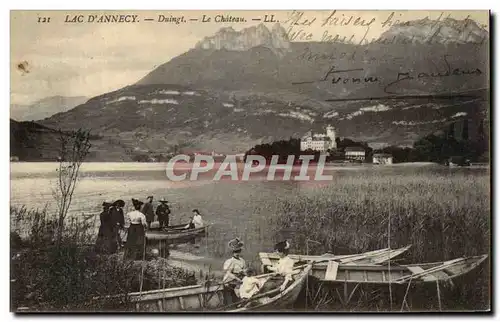 Cartes postales Lac D&#39Annecy Duingt Le Chateau