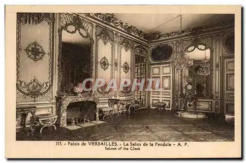 Cartes postales Palais De Versailles Le Salon De la Pendule