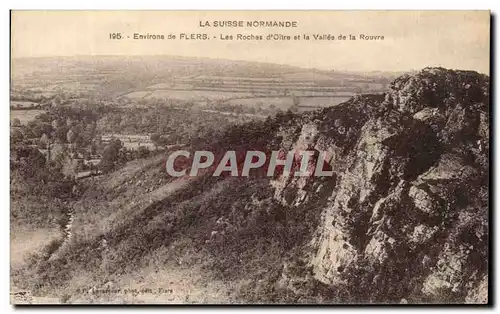 Cartes postales La Suisse Normande Environs De Flers Les Roches D'Oitre Et La Vallee De La Rouvre