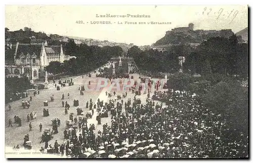 REPRO Lourdes La Foule Sur l&#39esplanade