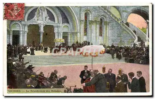 Cartes postales Lourdes La Benediction des Malades