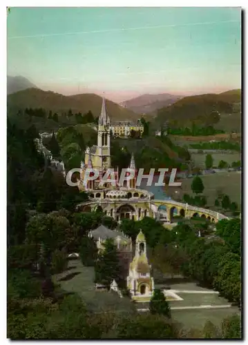 Moderne Karte Lourdes La Basilique Et La Gave Monument Interallie