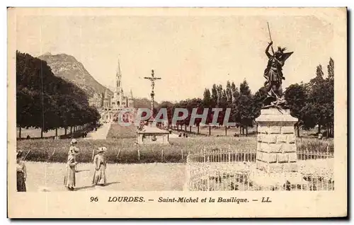 Ansichtskarte AK Lourdes Saint Michel Et La Basilique