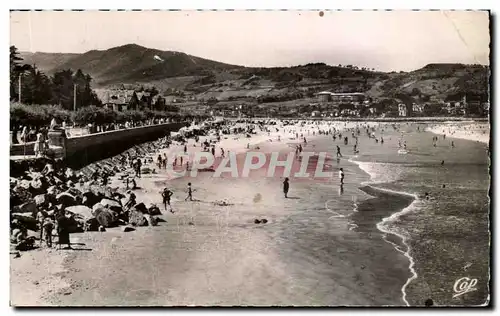 Ansichtskarte AK Hendaye Frontiere Franco Espagnole La Plage Dans Le Fond