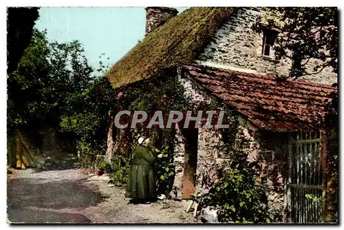 Cartes postales moderne La Normandie Pittoresque Chaumiere