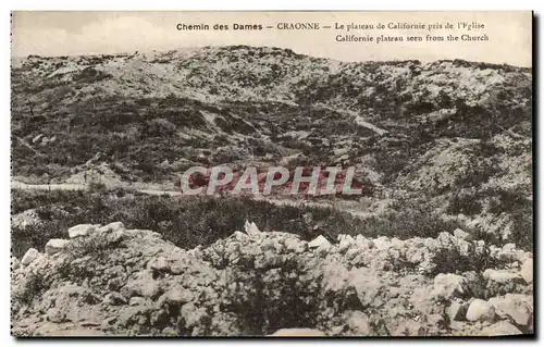 Ansichtskarte AK Craonne Le Plateau de Califorime Pris de L&#39Eglise Chemin des Dames Militaria