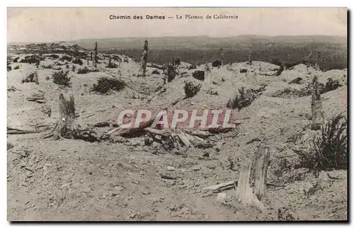 Cartes postales Craonne Chemin des Dames Le Plateau de Californie Militaria