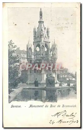 Cartes postales Geneve Monument du Duc de Brunswick Suisse