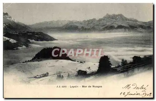 Cartes postales Leysin Mer de Nuages