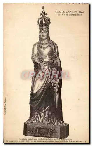 Cartes postales Ste Anne d Auray La statue Miraculeuse