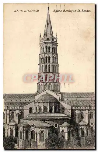 Ansichtskarte AK Toulouse Eglise Basilique St Sernin