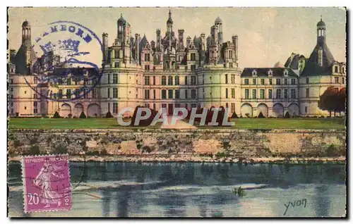 Cartes postales Chateaux De La Loire Chateau de Chambord Facade Nord