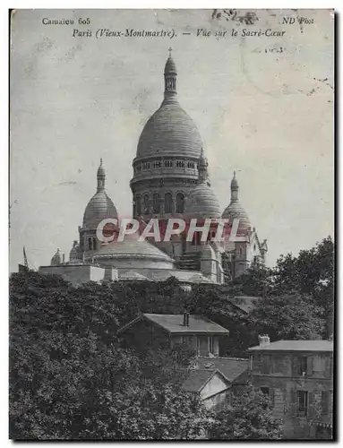 Cartes postales Paris Vue sur le Sacre Coeur Montmartre