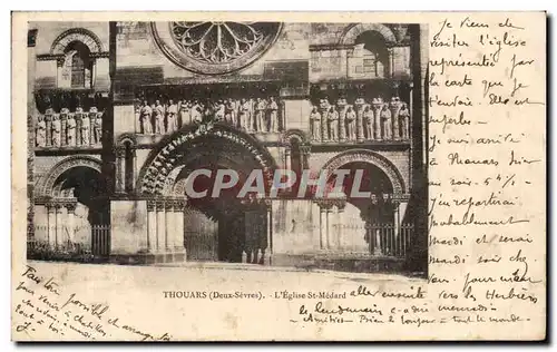 Cartes postales Thouars L&#39Eglise St medard