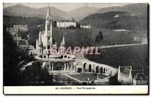 Cartes postales Lourdes Vue Plongeante