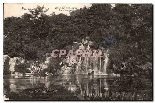 Ansichtskarte AK Paris Bois de Boulogne la Cascade