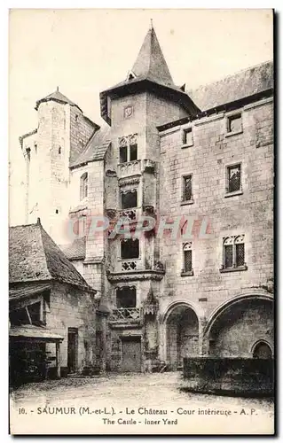 Ansichtskarte AK Saumur le Chateau Cour interieure