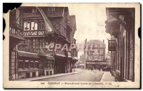 Cartes postales Etretat Boulevard Charles Lourdel