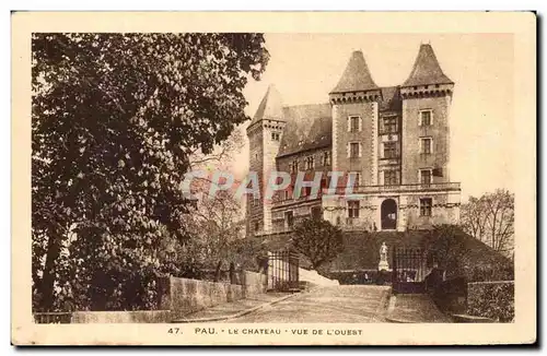 Cartes postales Pau Le Chateau Vue de L&#39Ouest