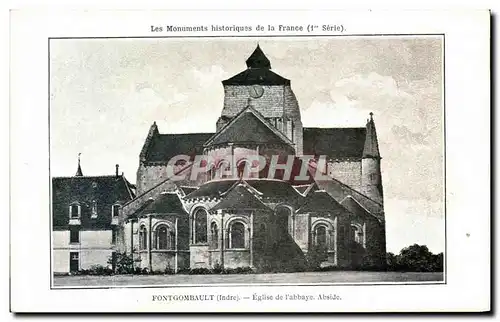 Ansichtskarte AK Fontgombault Eglise De L&#39abbaye Abside