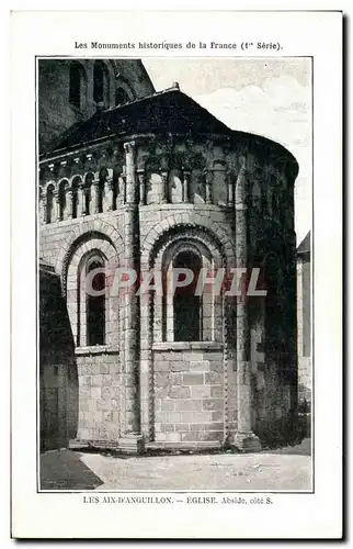 Cartes postales Les Aix D&#39Anguillon Eglise Abside