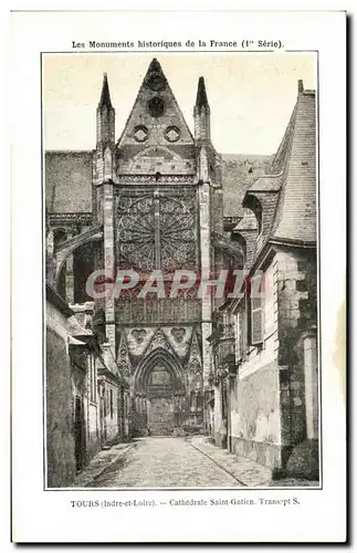 Cartes postales Tours Cathedrale Saint Gatien Transept