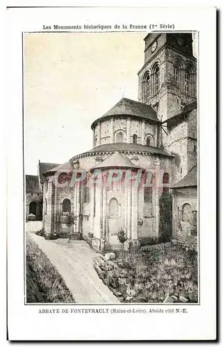 Cartes postales Abbaye De Fontevrault Abside