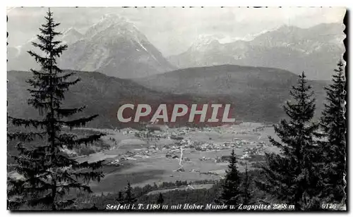 Cartes postales Seefeld Mit Hoher Munde Zugspitze