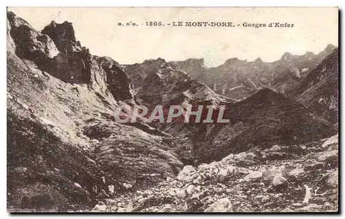 Cartes postales Le Mont Dore Gorges D&#39Enfer