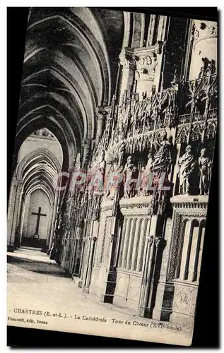 Cartes postales Chartres La Cathedrale Tour du choeur