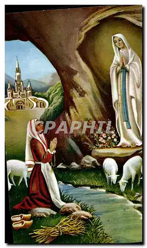 Cartes postales Lourdes L&#39Apparition Moutons